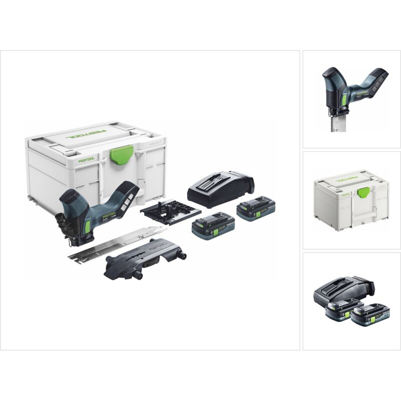 Festool - isc 240 hpc 4.0 EBI-Plus Scie d'isolation sans fil 18 v 240 mm (576569) + 2x Batteries 4,0 Ah + Chargeur + Systainer (successeur de 574819)