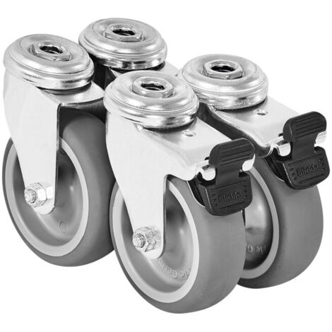 Festool – Jeu de roulettes pivotantes 75mm – 4 roulettes pour SYS-PORT – Mobilité optimale pour rangement SYSTAINER et SORTAINER