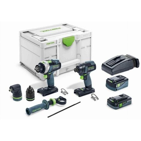 FESTOOL Juego de destornilladores inalámbricos - TID 18 5.0/4.0-Set TPC 18/4 - 577654