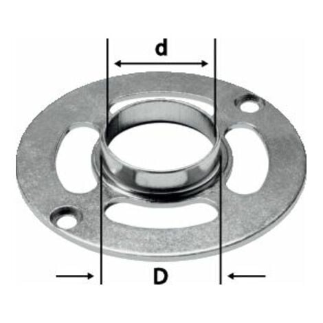 FESTOOL Oberfräse Fräser Fräse Frässchablone KR-D 30/OF 900 486033