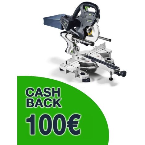 Festool – Scie à onglets sans fil 18V 216mm – Moteur EC-TEC sans balais – Profondeur de coupe 305x60mm – Angle d'onglet 60° – 576847 - KSC 60 EB