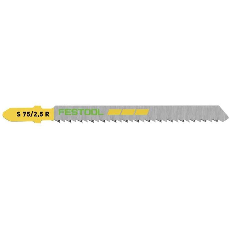 204259 Jigsaw Blades - Pack of 5 - Wood Fine Cut s 75/2.5 R/5 - Festool