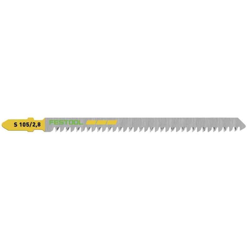 204262 Jigsaw Blades - Pack of 5 - Wood Straight Cut s 105/2.8/5 - Festool