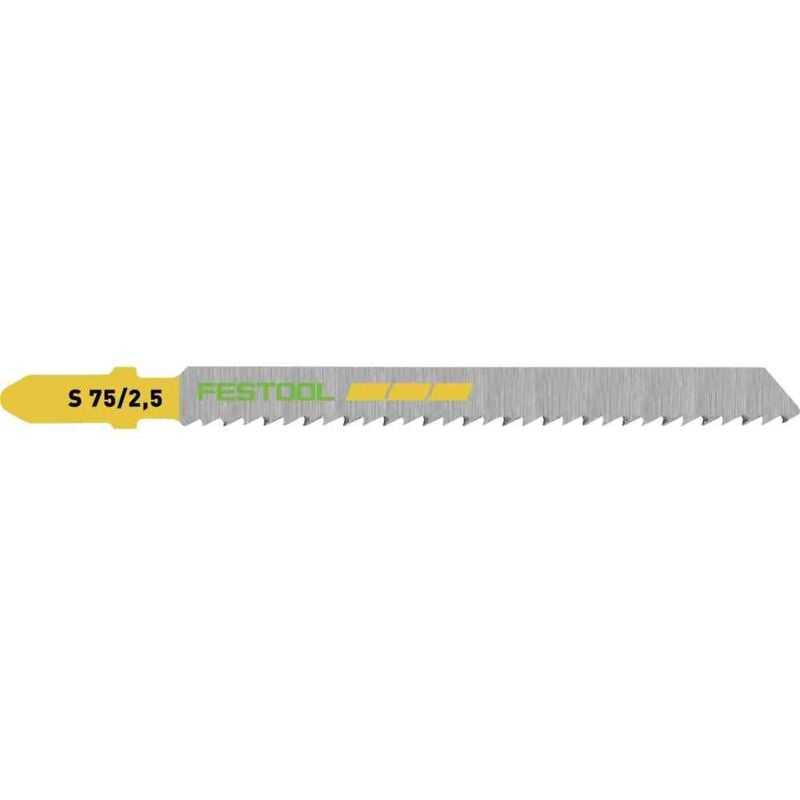 Festool - 204256 Jigsaw Blades - Pack of 5 - Wood Fine Cut s 75/2.5/5