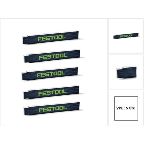 Festool Meterstab MS 2m Maßstab Zollstock Gliedermaßstab Meter 201464 5 Stück