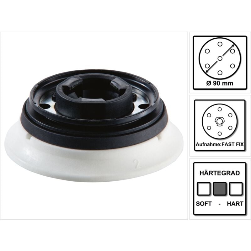 

Plato de lija ST-STF D90/7 FX-W-HT FastFix 90 mm blando ( 496804 ) - Festool