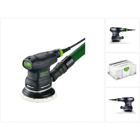 Festool – Ponceuse excentrique 200 W – Ø plateau 125 mm – Vitesse 6000-14000 min-1 – Course 2 mm – Coffret Systainer pour finition bois - ETS 125 EQ
