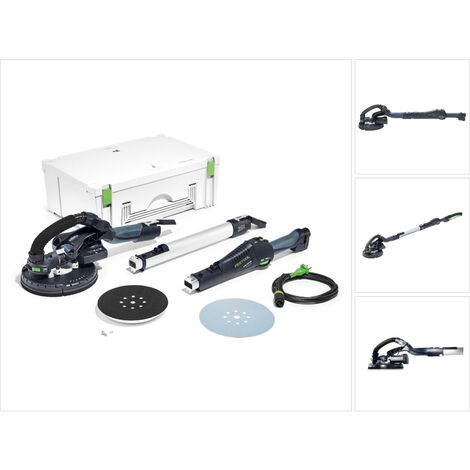 Festool – Ponceuse girafe à col long 550W – Ø plateau 215mm – Poids léger 4,6kg – Pour ponçage murs et plafonds – Coffret Systainer inclus
