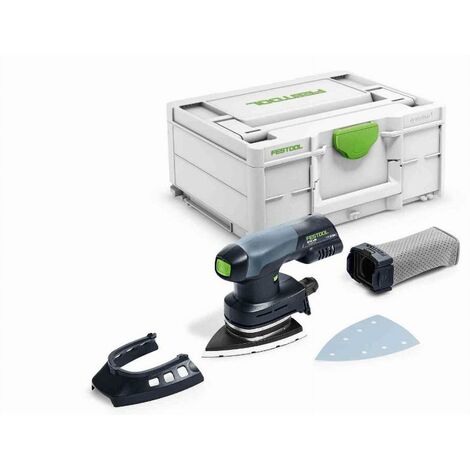 Festool – Ponceuse triangulaire sans fil 577507 18V – Moteur puissant pour ponçage précis – Patin 100 x 150 mm – Idéale pour zones difficiles d'accès - 400-Basic
