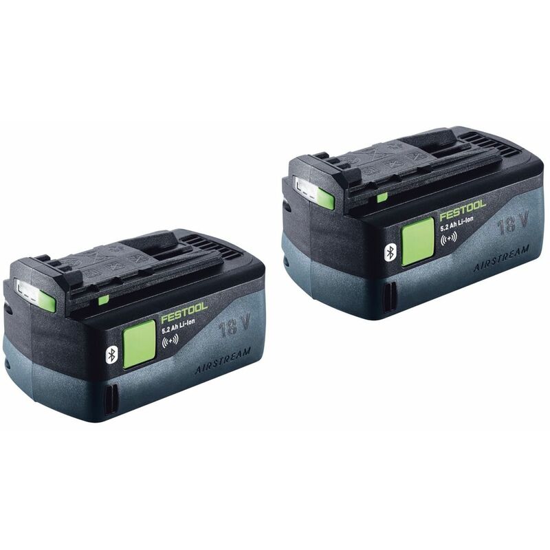 

Festool Power Set 5,2 ASI con: 2x Festool BP 18 V 5,2 Ah ASI Batería de 18 V - 5,2 Ah con Bluetooth ( 202479 )