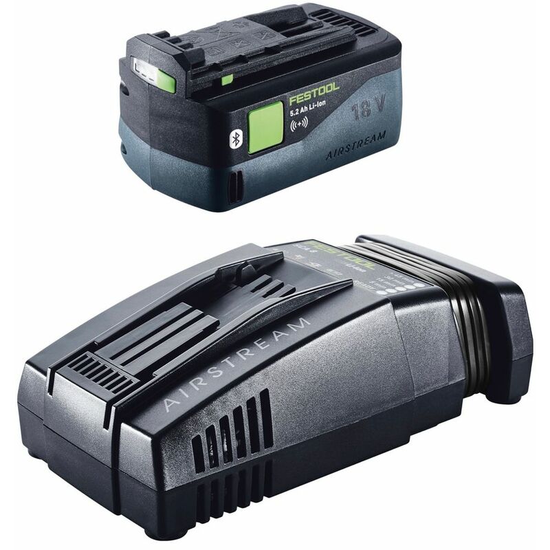 

Festool Power Set 5,2 ASI-XL con: 4x Festool BP 18 V 5,2 Ah ASI Batería de 18 V - 5,2 Ah con Bluetooth ( 202479 ) + 2x Festool SCA 8 Cargador rápido