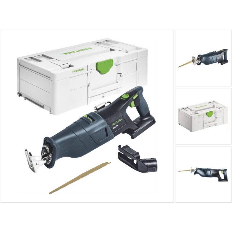 Image of Rsc 18 EB-Basic Seghetto a batteria 18 v Brushless ( 576947 ) + Systainer - senza batteria, senza caricabatterie - Festool