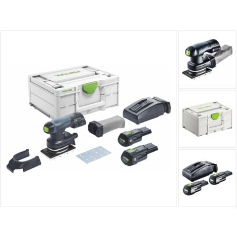 FESTOOL RTSC 400-Basic Akku Rutscher 18 V 80 x 130 mm ( 576347 ) Brushless Einhandschleifer + Systainer - ohne Akku, ohne Ladegerät ( Nachfolger von 201519 )