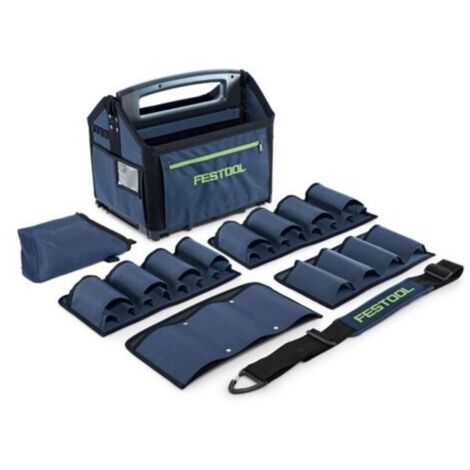 Festool – Sac à outils Systainer³ SYS3 T-BAG M – Dimensions 396 x 296 x 360 mm – Charge max 20 kg – Compartiments personnalisables