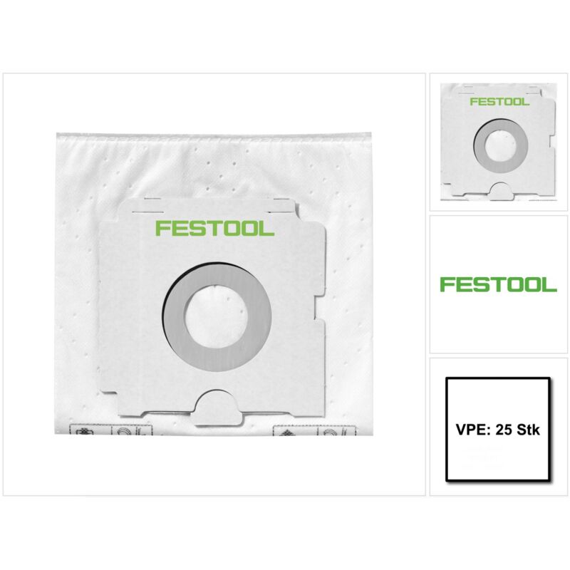 Selfclean sc fis-ct 26/5 Sac filtre - 25 pcs. (5x 496187) - Festool