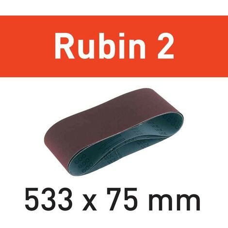 Festool Schleifband Rubin 2 L533x75-P80 RU2/10 10 Stk 499157 für BS 75 StickFix