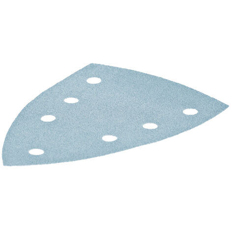 100er Pack Schleifpapier Schleifdreieck 94 x 94mm 6 Loch Körn.= 100 