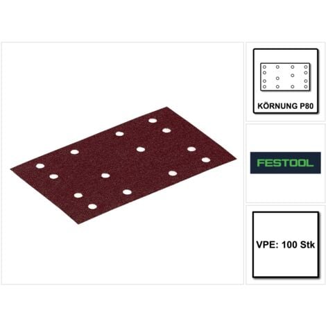 Festool Schleifstreifen STF 80 x 133 P80 RU2/50 ( 2x 499048 ) Hochleistungsschleifmittel