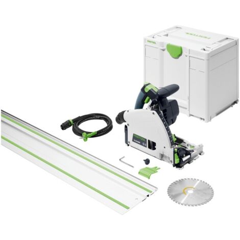 Festool – Scie plongeante 1500 W pour coupes jusqu'à 62 mm – Moteur EC-TEC sans charbons – Compatible rail FS 140 – Lame 168 mm incluse