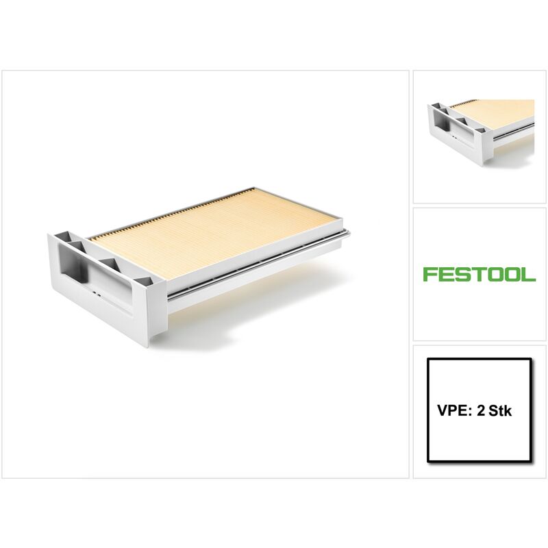 Festool set 2x filtres principaux HF-CT MINI/MIDI-2 ( 2x 204200 ) pour CT MINI et CT MIDI à partir de l'année de construction 2019