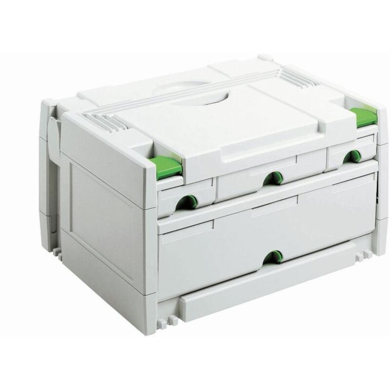 Festool - sys 3-SORT/4 sortainer Systainer Mallette à outils Organizer ( 491522 ) 395 x 295 x 210 mm 4 tiroirs