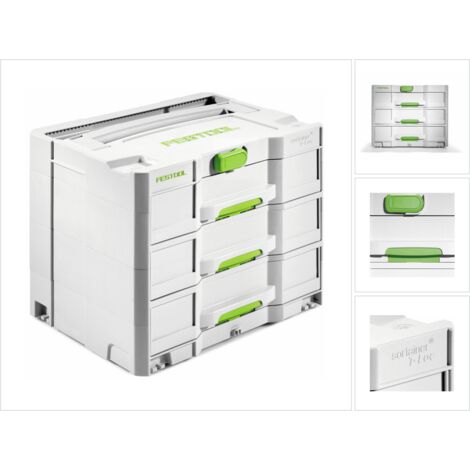 Festool Sortainer SYS 4 TL-SORT/3 Valigetta degli attrezzi con 3 cassetti ( 200119 )