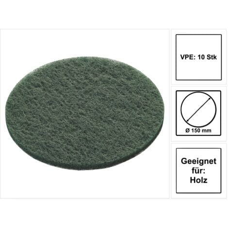 Festool STF D150 green VL/10 Schleifvlies Vlies 150 mm grün 10 Stk. ( 496508 ) für RO 150, ES 150, ETS 150, ETS EC 150, LEX 150, WTS 150, HSK-D 150