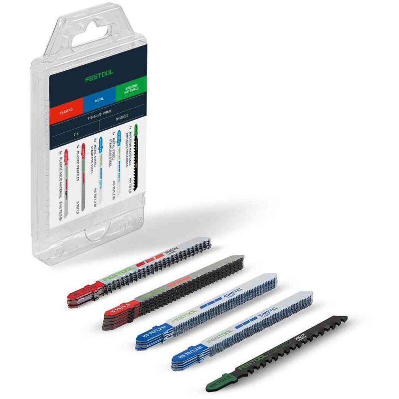 Festool - Jeu de lames de scie sauteuse STS-Sort/21 p/m/b - 578072