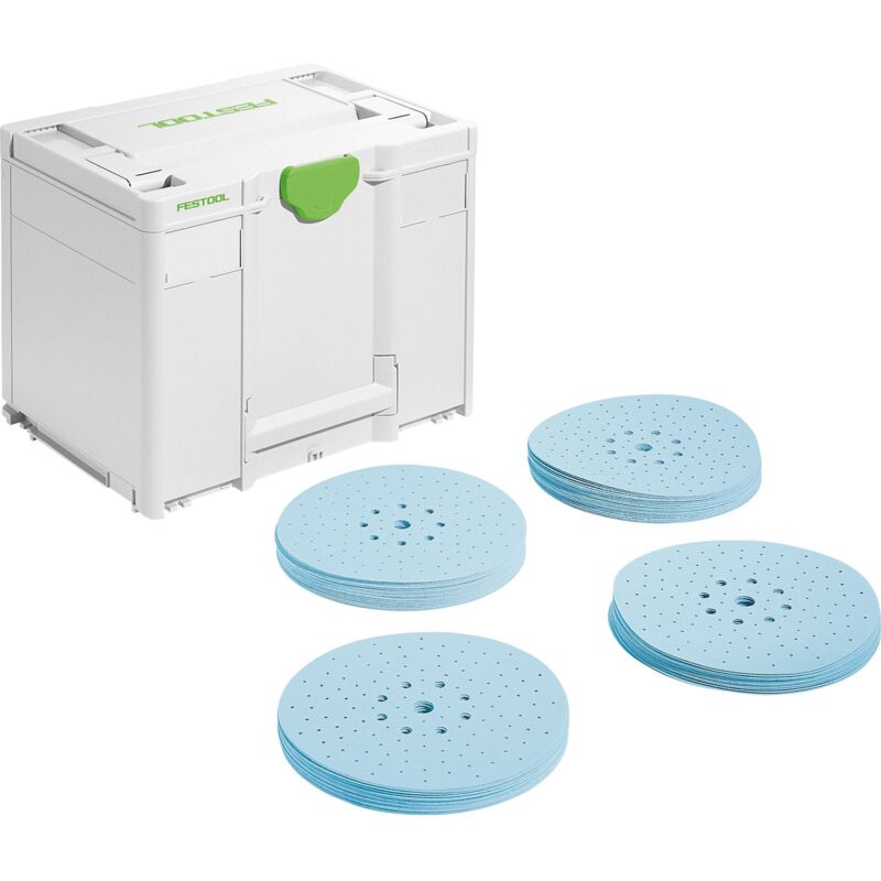 Festool 578281 Schleifscheiben-Box Durchmesser 225mm Körnung (num)=80, 120, 180, 220 1St.