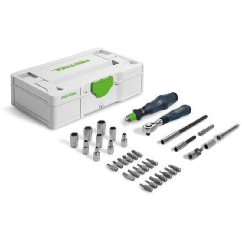 Jeu de clés à cliquet SYS3 s 76-1/4'-CE ra dans Systainer - 578112 - Festool