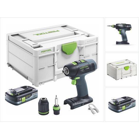 Festool T 18+3 Basic-4,0 Akku Bohrschrauber 18 V 50 Nm Brushless ( 577051 ) + 1x Akku 4,0 Ah + Systainer - ohne Ladegerät