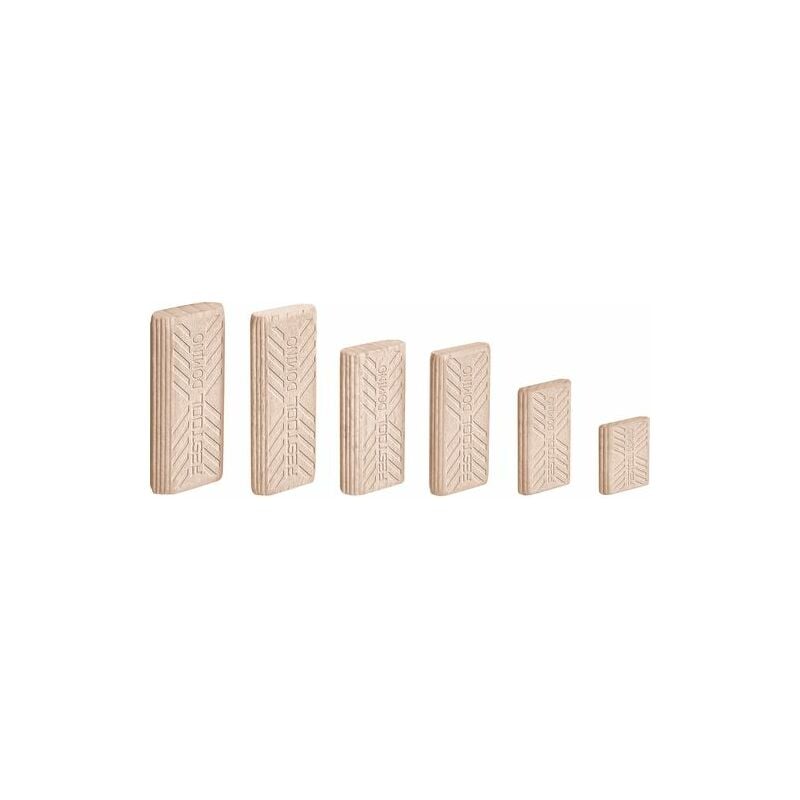 Tasselli Domino in faggio per fresatrice df 500 - 8 x 40 mm - 130 Pz - Festool