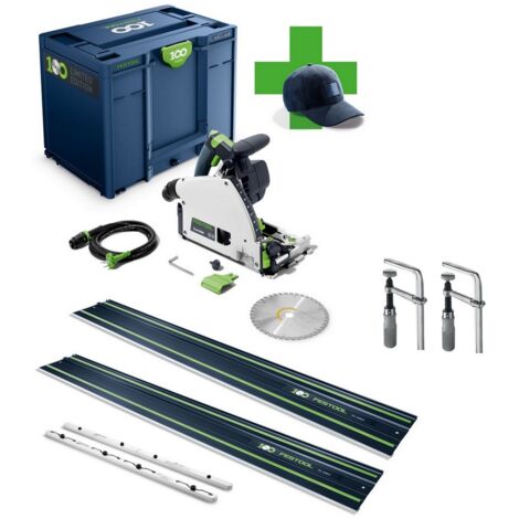 Festool Tauchsäge TS 60 KEBQ-Plus 100Y + 2x FS 1400/2 + FSV/2 + FSZ 120 2X