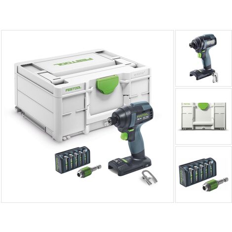 Festool TID 18-Basic Akku Schlagschrauber 18 V 180 Nm 1/4 ( 576481 ) + 6 tlg. Bitset + Systainer - ohne Akku, ohne Ladegerät