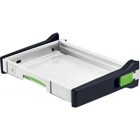 Festool – Tiroir SYS-AZ-MW 1000 – Dimensions 493x373x118mm – Capacité 20kg – Fixation sans outil pour atelier mobile MW 1000