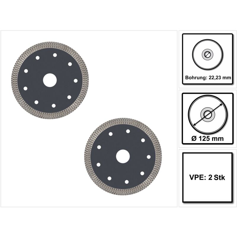 Festool TL-D125 PREMIUM Disque de tronçonnage diamant 125x1,2x22,23mm pour béton et pierre naturelle pour DSC-AGC 18-125, AGC 18-125, DSC-AG 125 FH,