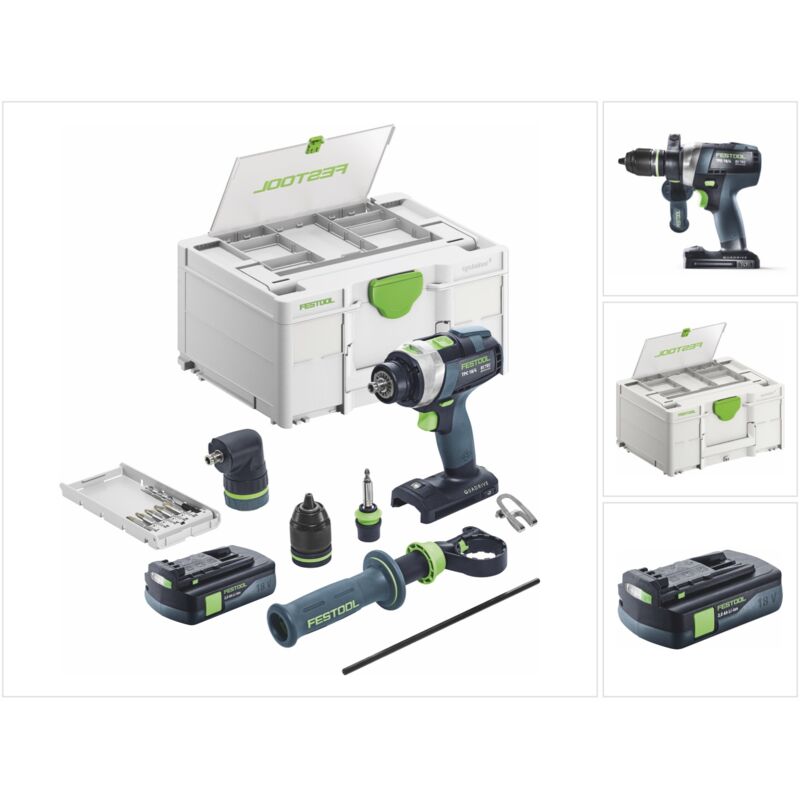 Tpc 18/4 I-Basic-Set Perceuse-visseuse à percussion sans fil 18 v 75 Nm Brushless + 1x batterie 3,0 Ah + Systainer - sans chargeur - Festool