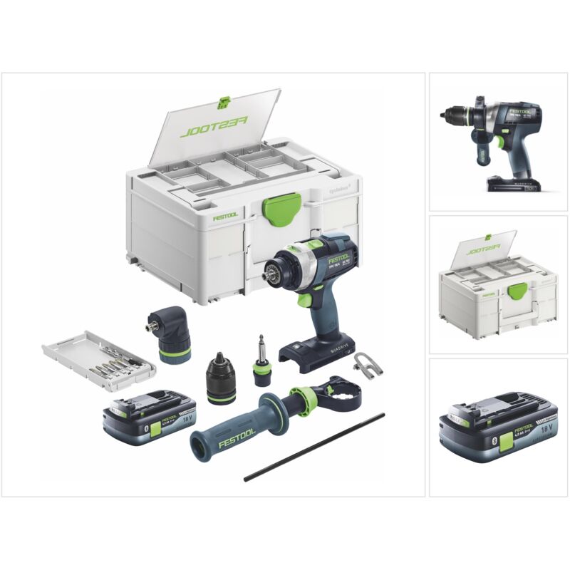 Tpc 18/4 I-Basic-Set Perceuse-visseuse à percussion sans fil 18 v 75 Nm Brushless + 1x batterie 4,0 Ah + Systainer - sans chargeur - Festool