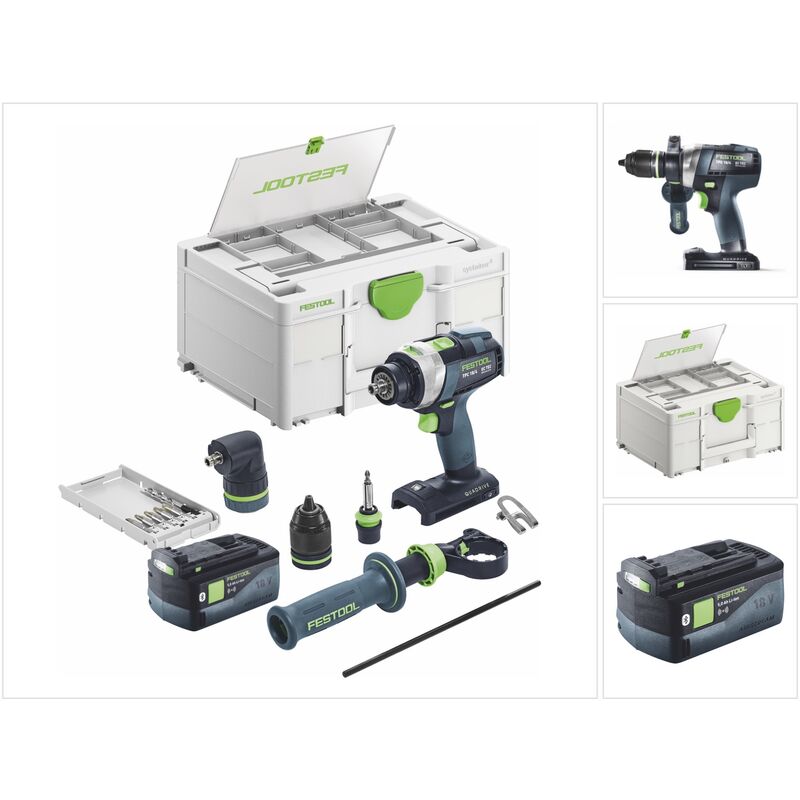 Tpc 18/4 I-Basic-Set Perceuse-visseuse à percussion sans fil 18 v 75 Nm Brushless + 1x batterie 5,0 Ah + Systainer - sans chargeur - Festool