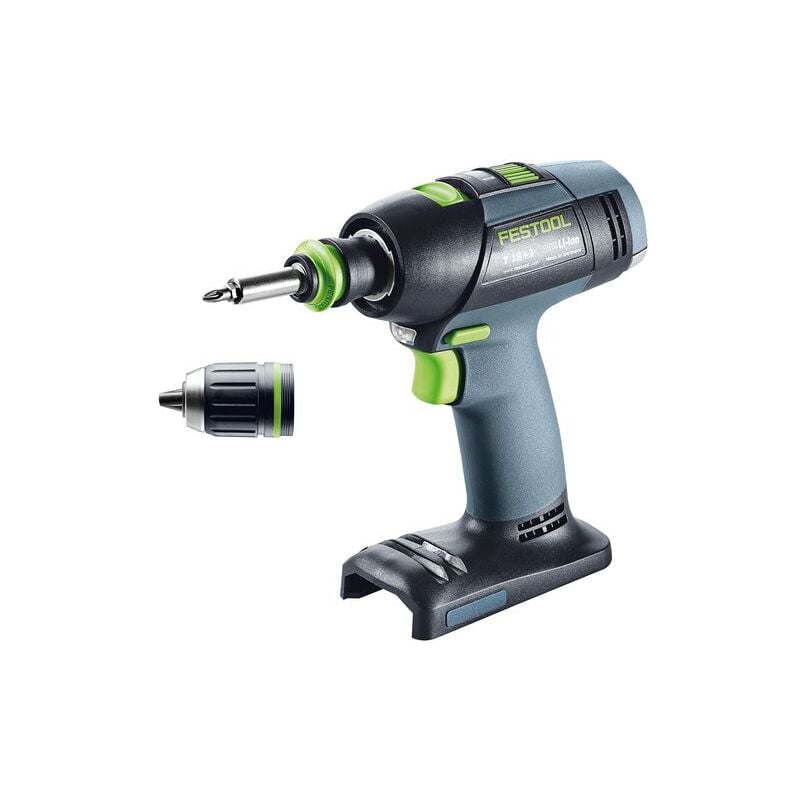 Image of Trapano avvitatore a batteria Festool t 18+3 Basic 50 Nm 18V Brushless, solo, + cassetta di sicurezza - senza batteria, senza caricabatterie (576448)