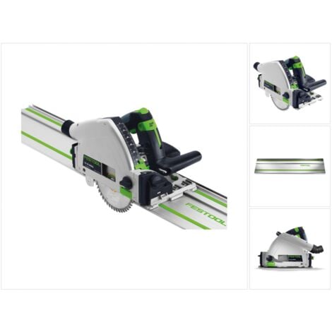 Festool TS 55 REBQ-PLUS-FS Scie circulaire plongeante 1200 W avec boĂŽtier Systainer + rail de guidage FS 1400/2 ( 561580 )