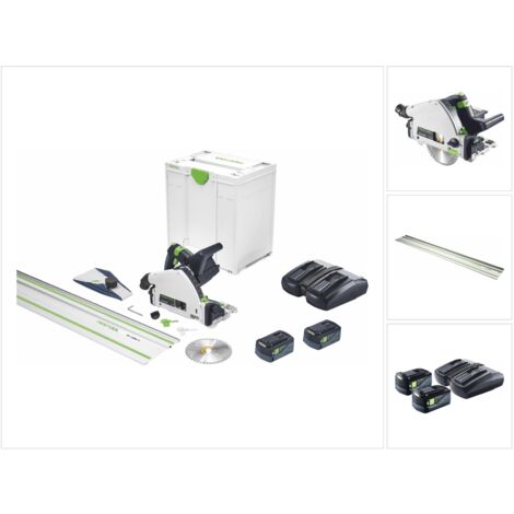 Festool TSC 55 KEB-Basic Akku Tauchsäge 18 V / 36 V ( 2x 18 V ) 160 mm Brushless ( 576712 ) + Systainer - ohne Akku, ohne Ladegerät ( Nachfolger von 201395 )