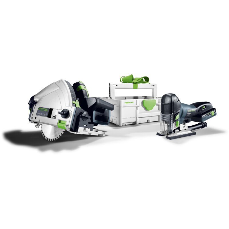Pack de 2 outils de sciage (tsc 55 k + psc 420) 18V (sans batterie ni chargeur) + coffret Systainer Festool 578023