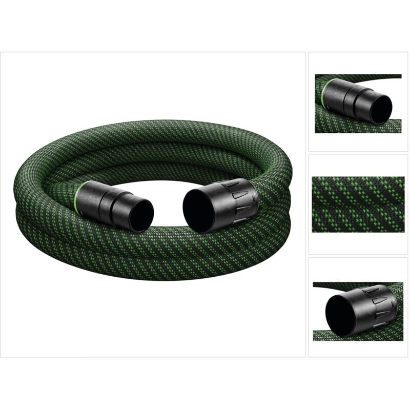 Tuyau d'aspiration d 36/32x3,5m-AS pour aspirateurs avec fonction Autoclean - antistatique, lisse, conique ( 500682 ) - Festool