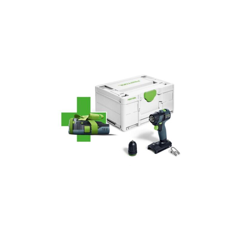 Action : Festool Perceuse-visseuse à accu txs 18-Basic-3,0 - 578064 avec 1 accu gratuit dans la livraison