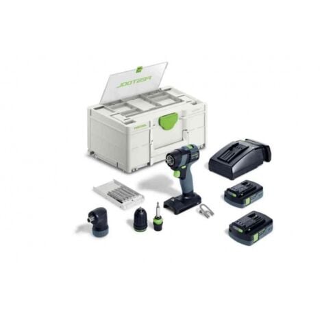 Festool TXS 18 C 3,0-Set Trapano avvitatore Brushless a batteria 18 V con accessori