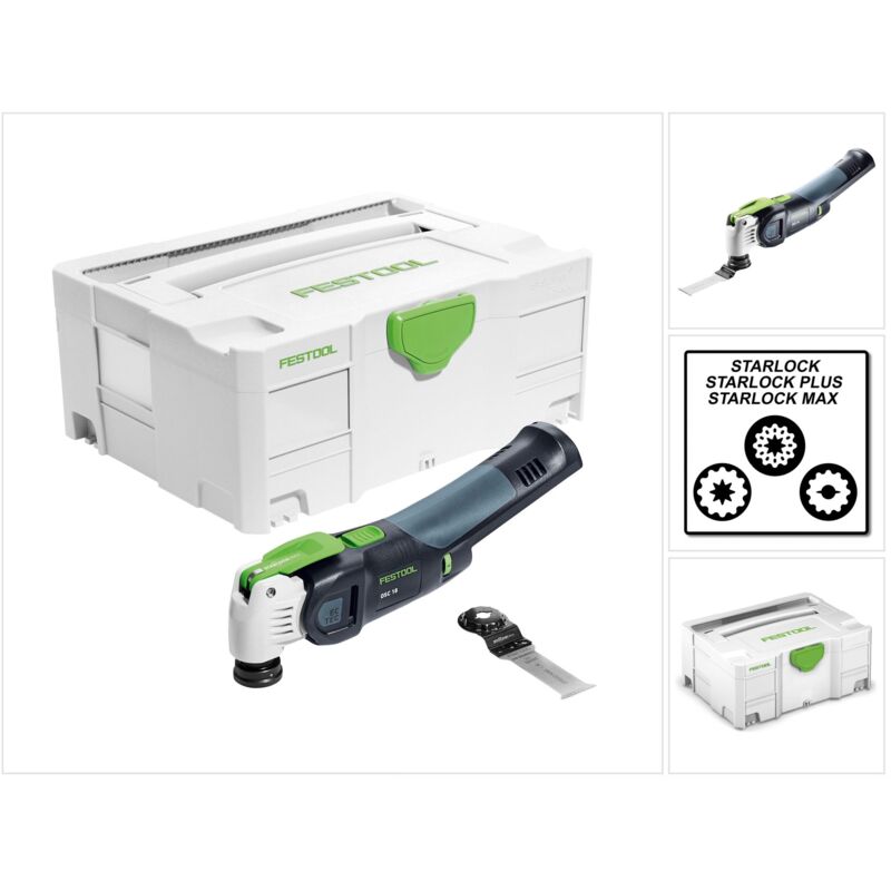 Image of Osc 18 Li E-Basic Vecturo Utensile multifunzione a batteria 18V ( 575385 ) in valigetta Systainer - senza batteria, senza caricabatterie - Festool