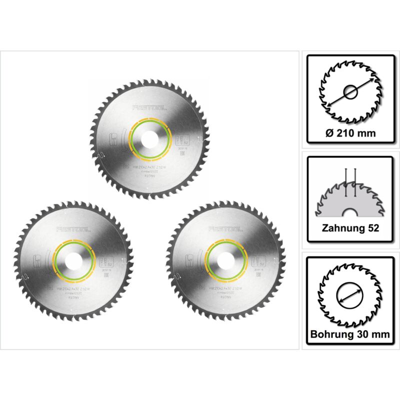 Festool - wood fine cut Lama circolare, dentatura