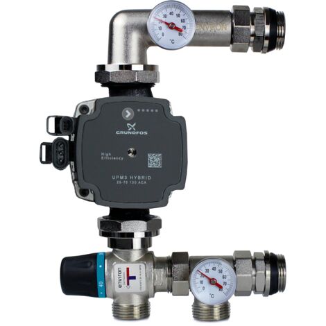 Festwertregelset mit Environ VTG 20-55°C und Grundfos UPM3 Hybrid