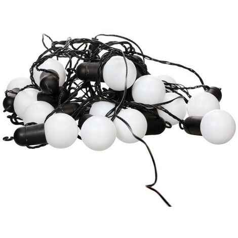 FETE-Guirlande LED d'extérieur 15 Ampoules L9m raccordable Noir Blachere Illumination